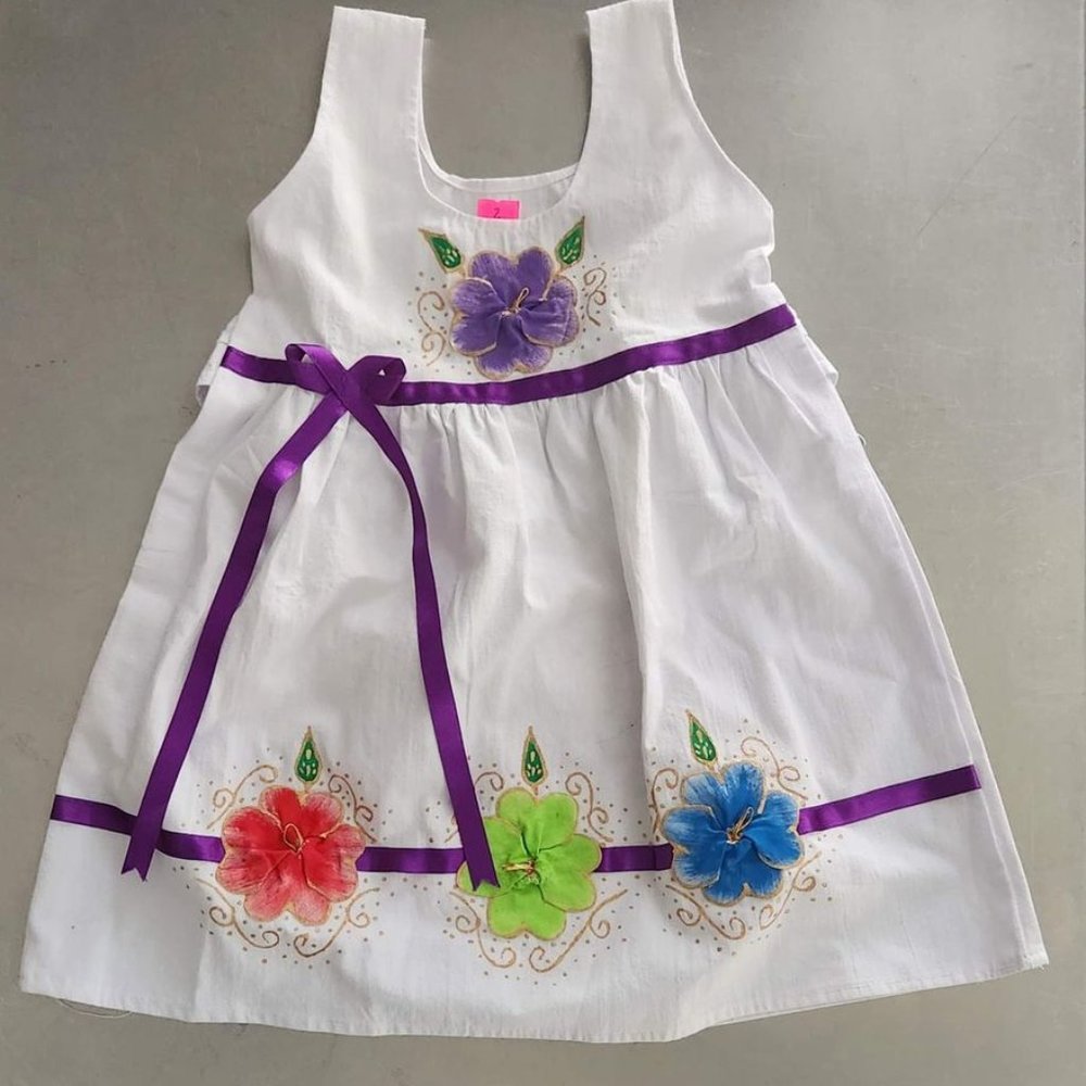 White sleeveless summer dress